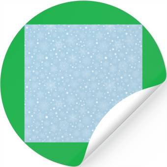 Discover Light Blue Snowflakes Pattern Stickers