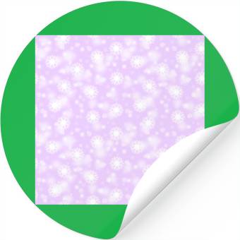 Discover Violet Snowflakes Pattern Stickers