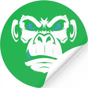 Discover Monkey Head Angry Monkey Face Stickers