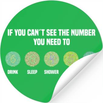 Discover Ishihara Numbers - Surf Stickers