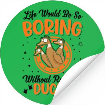 Discover Indian Runner Duck Bottle Stickers