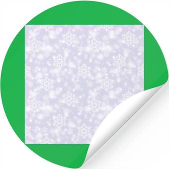 Discover Lavender Snowflakes Pattern Stickers