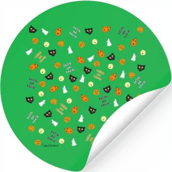 Discover Trick or Treat Pattern Stickers