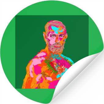 Discover Conor McGregor abstract painting Stickers