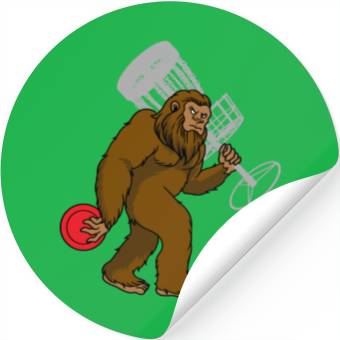 Discover Disc Golf Ape Man Stickers