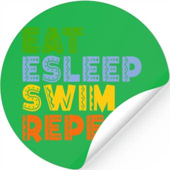 Discover Swimming Repeat Saying Stickers