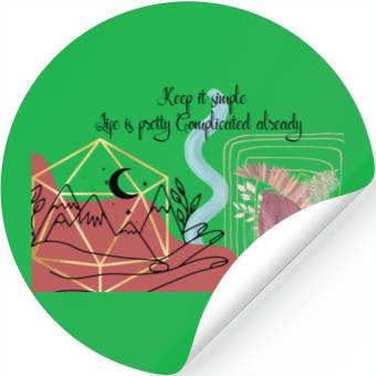 Discover Keep it simple Stickers