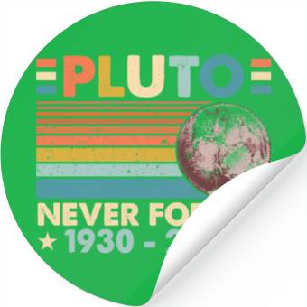 Discover Pluto Never Forget Astronomy Space Science Nerd Stickers