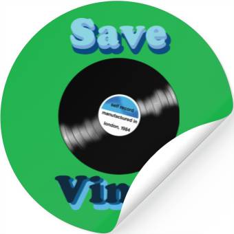 Discover Save Vinyl Stickers
