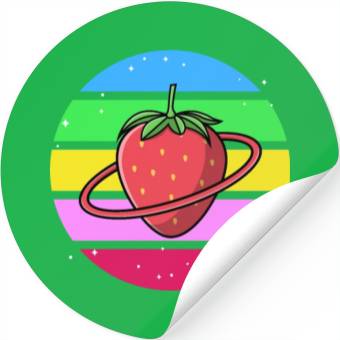 Discover Strawberry Planet Galaxy Stickers
