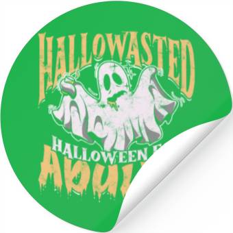 Discover Hallowasted - Halloween for adults - ghost theme Stickers