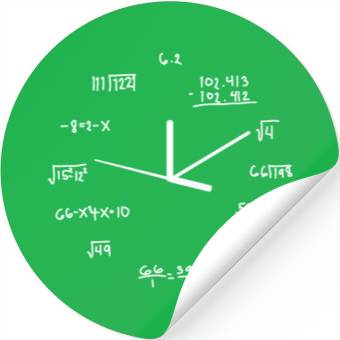 Discover Math Design Clock Stickers