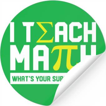 Discover i teach math Stickers