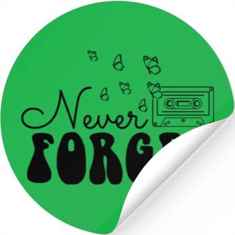 Discover Never Forget - Mixed Tape Graphic Stickers