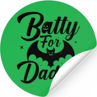 Discover Bat Daddy Halloween Stickers