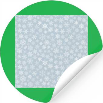 Discover Modern Grey Snowflakes Pattern Stickers