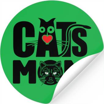 Discover Cat Mom Stickers