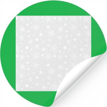 Discover Snowflakes Pattern Grey White Stickers
