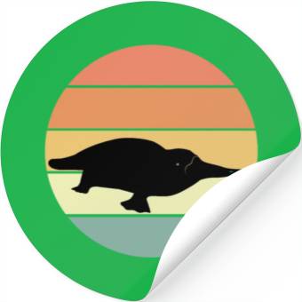 Discover Retro Platypus Stickers