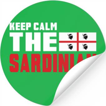 Discover Keep Calm Sardinia flag design Stickers