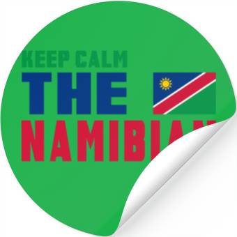 Discover Keep Calm Namibia flag design Stickers