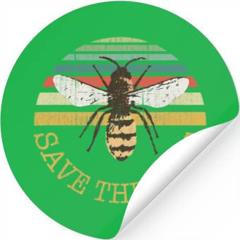 Discover Bee BeeKeeper Save the Bees Apiary Design Stickers