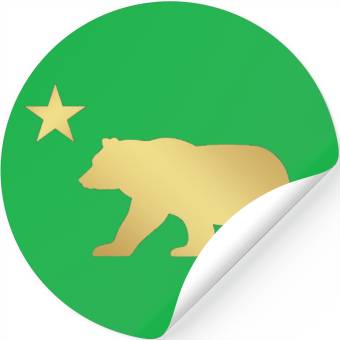 Discover California Bear Stickers