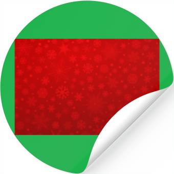 Discover Abstract Red Snowflakes Pattern Stickers