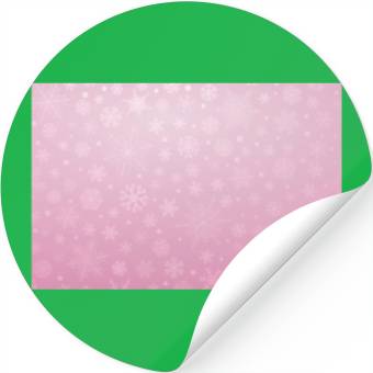 Discover Abstract Pink Snowflakes Pattern Stickers