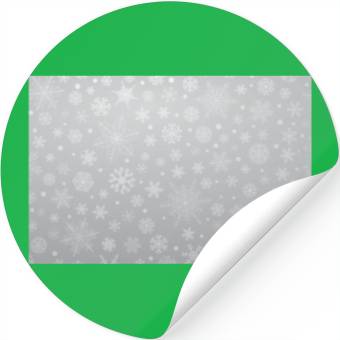 Discover Abstract Grey Snowflakes Pattern Stickers