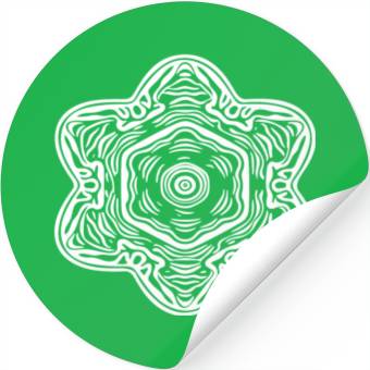 Discover Geometric Mandala Flowers Pattern Shape Stickers
