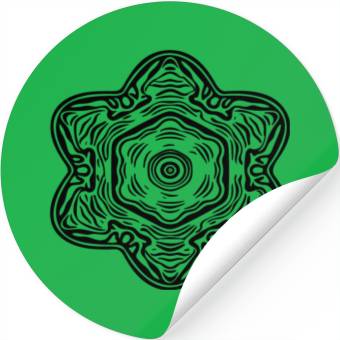 Discover Geometric Mandala Flowers Pattern Shape Stickers