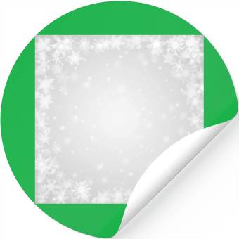 Discover Grey White Snowflakes Pattern Stickers