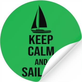 Discover Keep calm and sail on Stickers