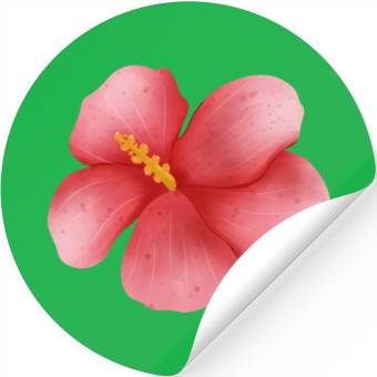 Discover Hibiscus flower Stickers