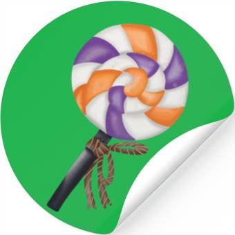 Discover Halloween lollipop candy Stickers
