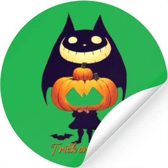 Discover Bat Trick or Treat Stickers