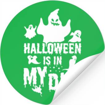 Discover Funny Halloween saying with ghosts Stickers