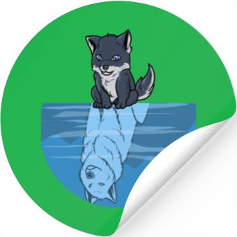 Discover My Future Wolf Stickers