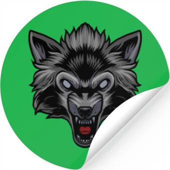 Discover Wolf Head Stickers