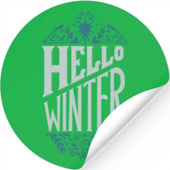 Discover hello winter Stickers