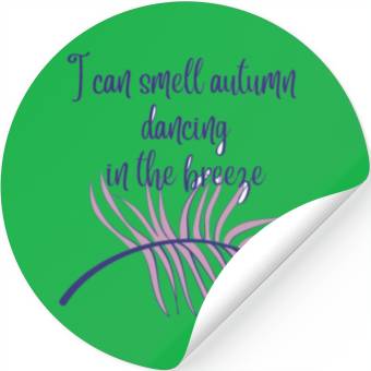 Discover Autumn dancing in the breeze Stickers