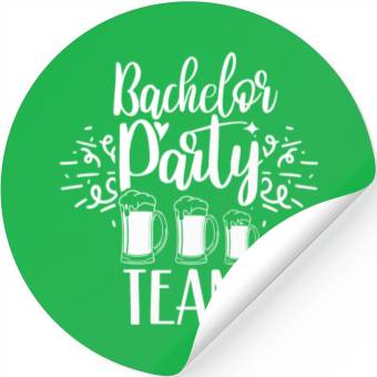 Discover Bachelor Party Team Bride Groom Stickers