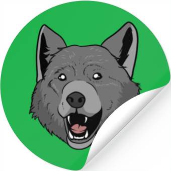 Discover Wolf Head Stickers