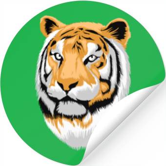 Discover Tiger Head Stickers