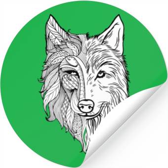 Discover Wolf Stickers