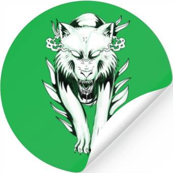 Discover Angry Demon Wolf Stickers
