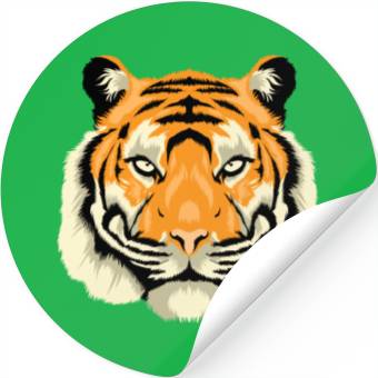 Discover Tiger Head Stickers