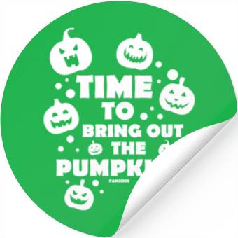 Discover Pumpkin face Stickers