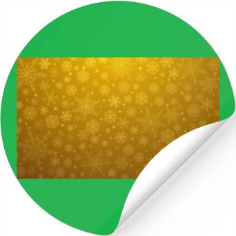 Discover Yellow Snowflakes Aesthetic Pattern Stickers